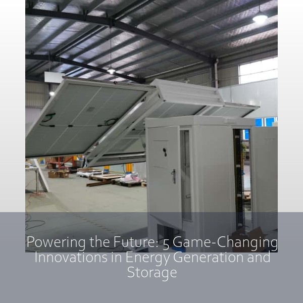 Powering the Future: 5 Game-Changing Innovations in Energy Generation and Storage